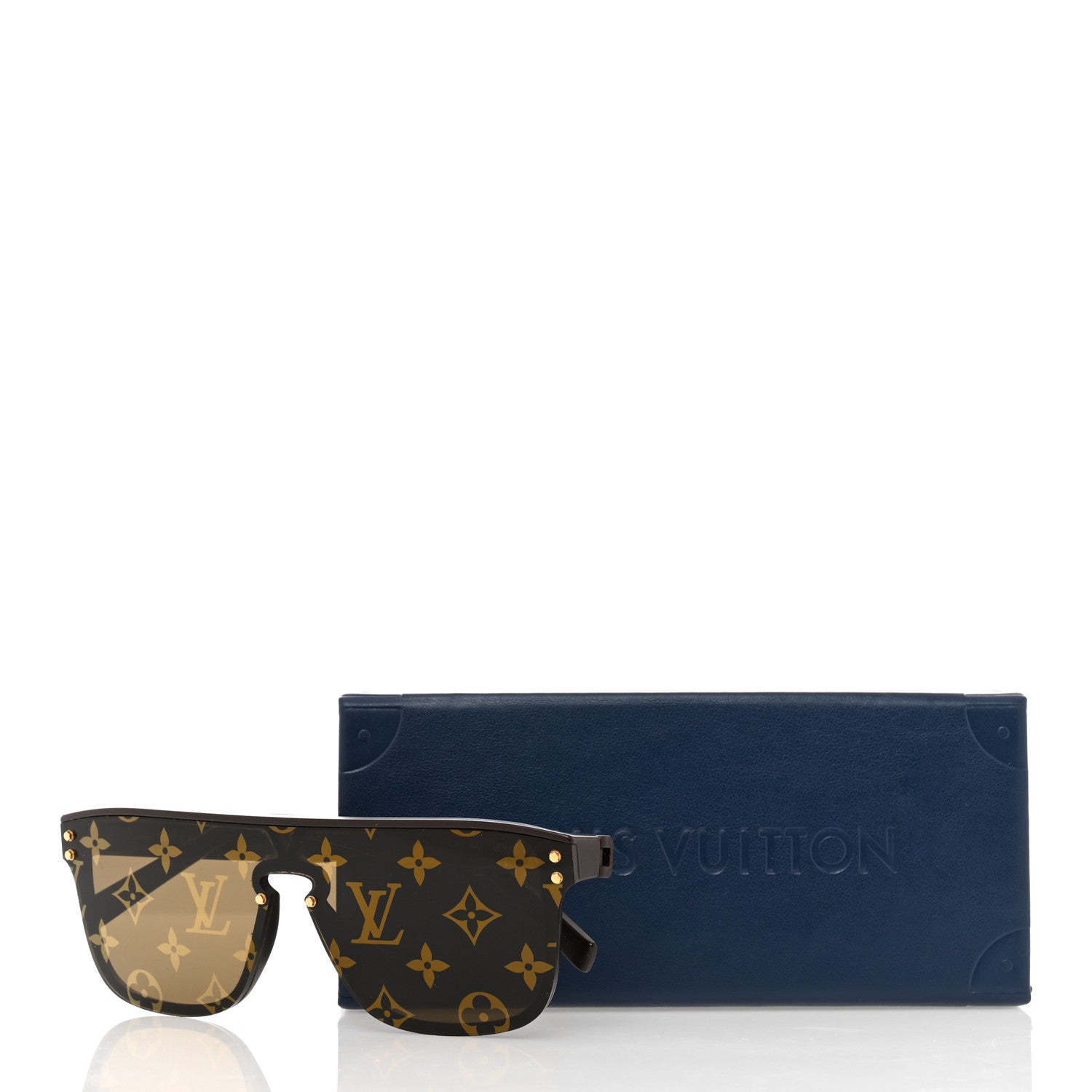 Louis Vuitton Acetate LV Waimea Square Sunglasses Z1485W Brown 7 of 7
