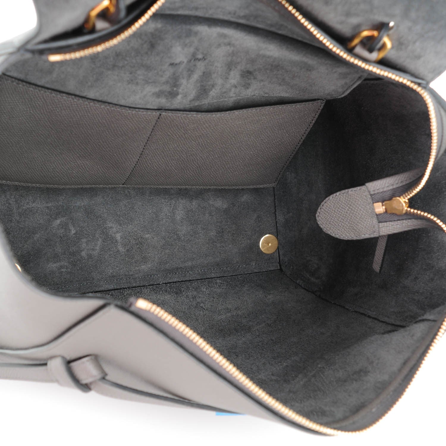 Celine Grained Calfskin Mini Belt Bag Grey 7 of 7
