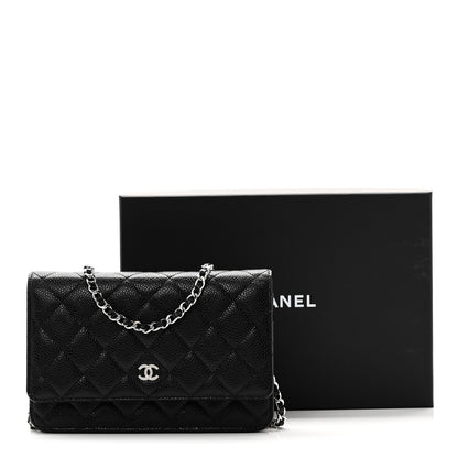 Chanel Caviar Quilted Wallet On Chain WOC Black 12 of 12