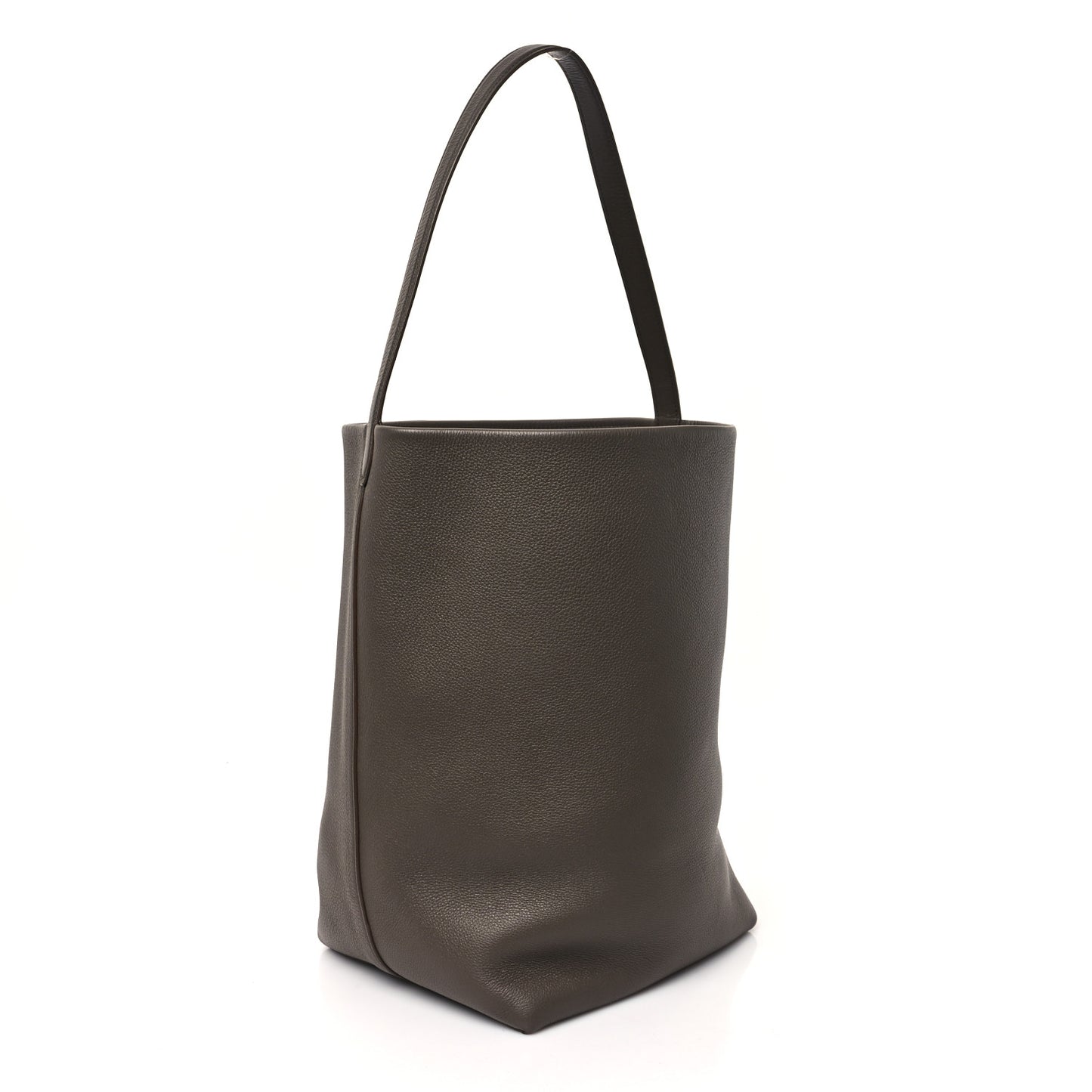 Grained Calfskin Large N/S Park Tote French Grey