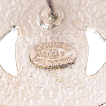 Chanel Crystal CC Earrings Silver 4 of 5