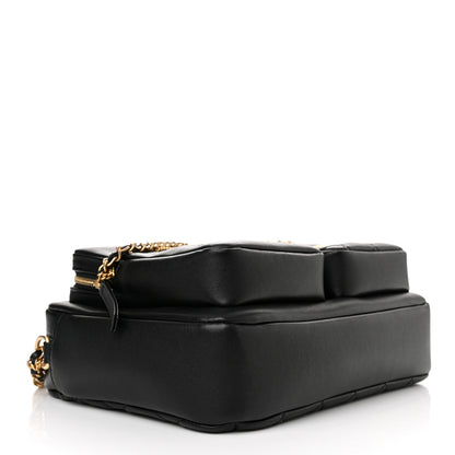 Chanel Calfskin Quilted Large Camera Case Black 4 of 10