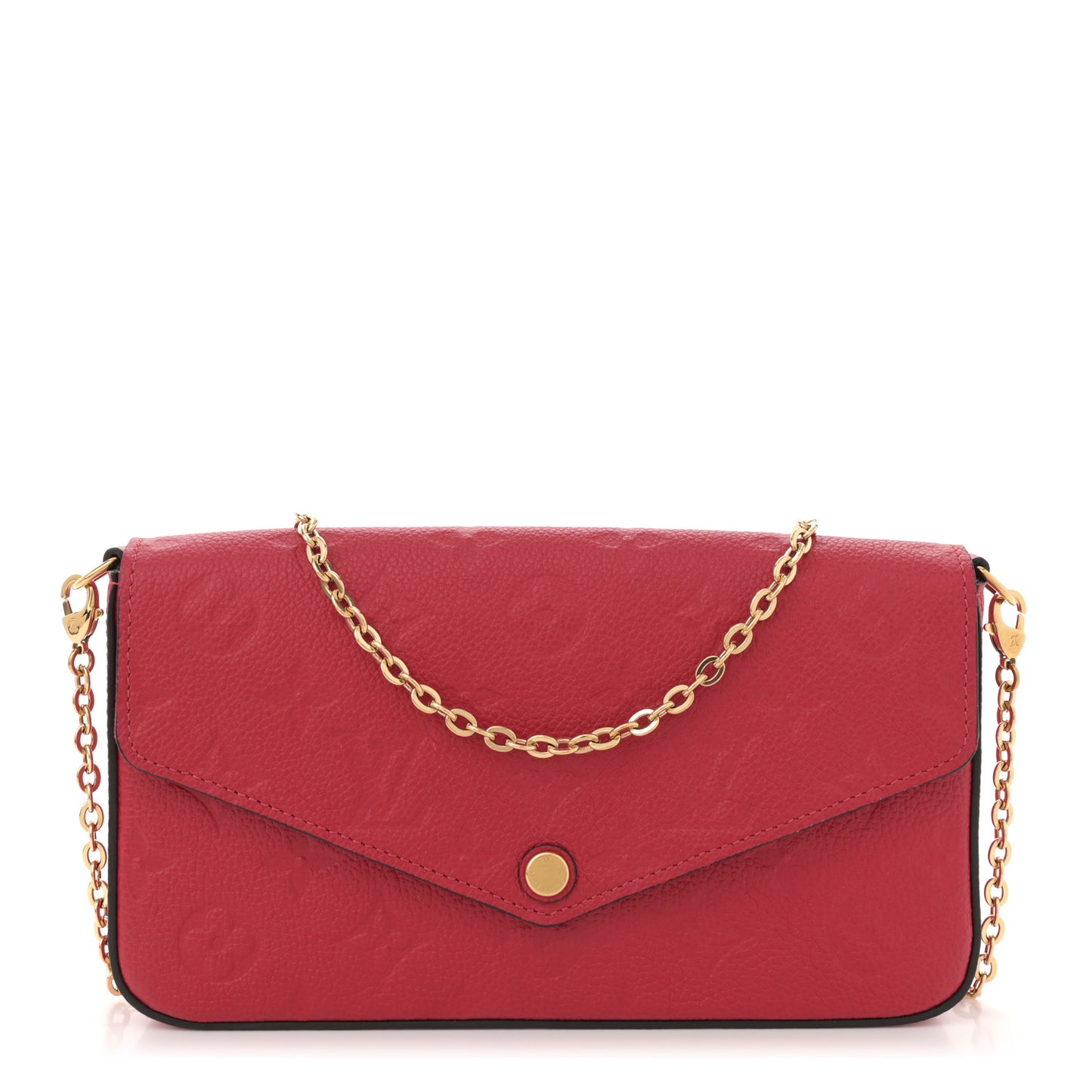 Empreinte Pochette Felicie Chain Wallet Scarlet