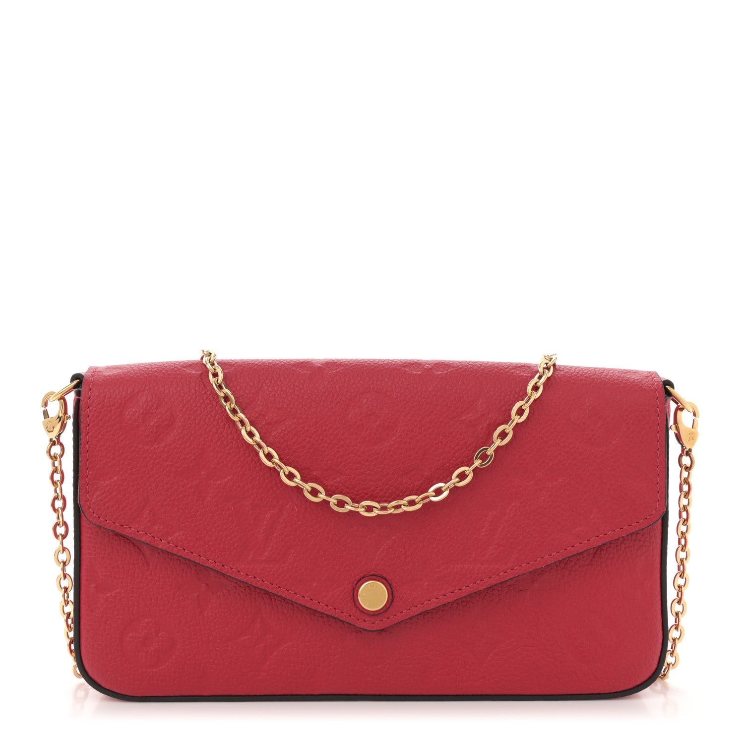 Louis Vuitton Empreinte Pochette Felicie Chain Wallet Scarlet 1 of 10