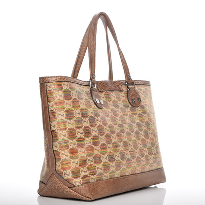 Gucci Straw Libeccio Monogram Large Sunset Tote Multicolor 3 of 7