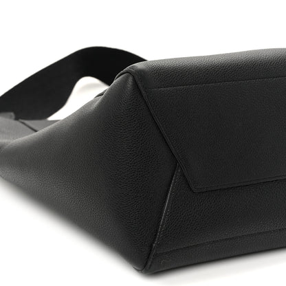 Celine Soft Grained Calfskin Sangle Bucket Bag Black 7 of 9