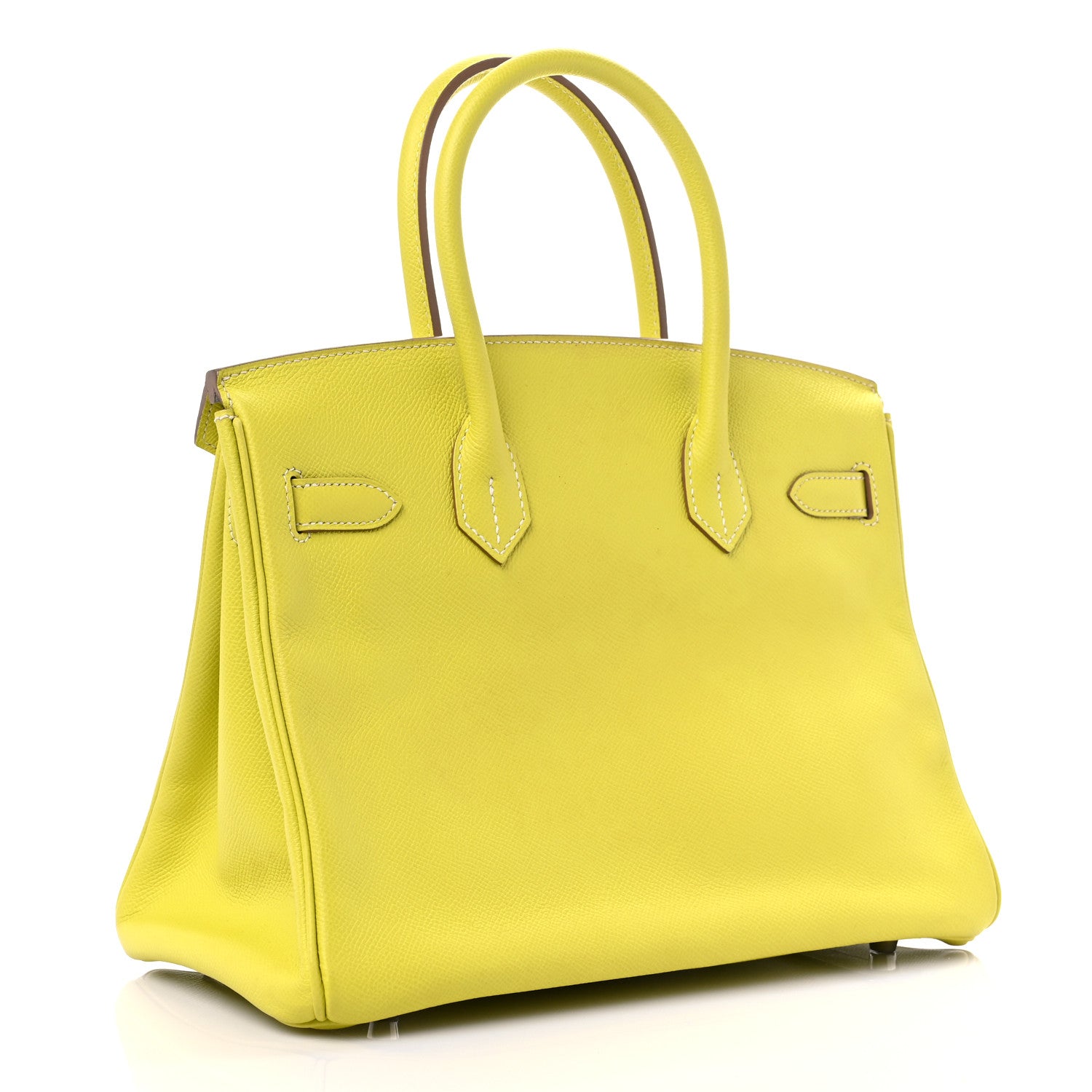 Hermes Epsom Candy Birkin 30 Lime Gris Perle 2 of 15