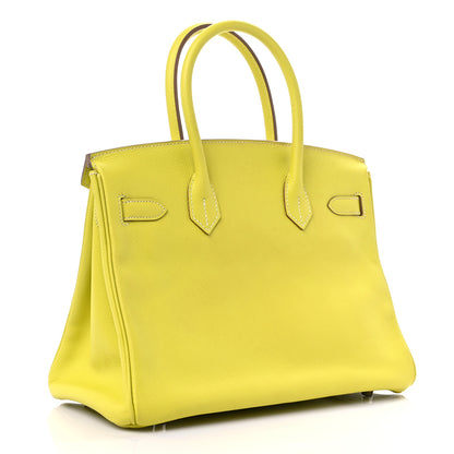 Hermes Epsom Candy Birkin 30 Lime Gris Perle 2 of 15