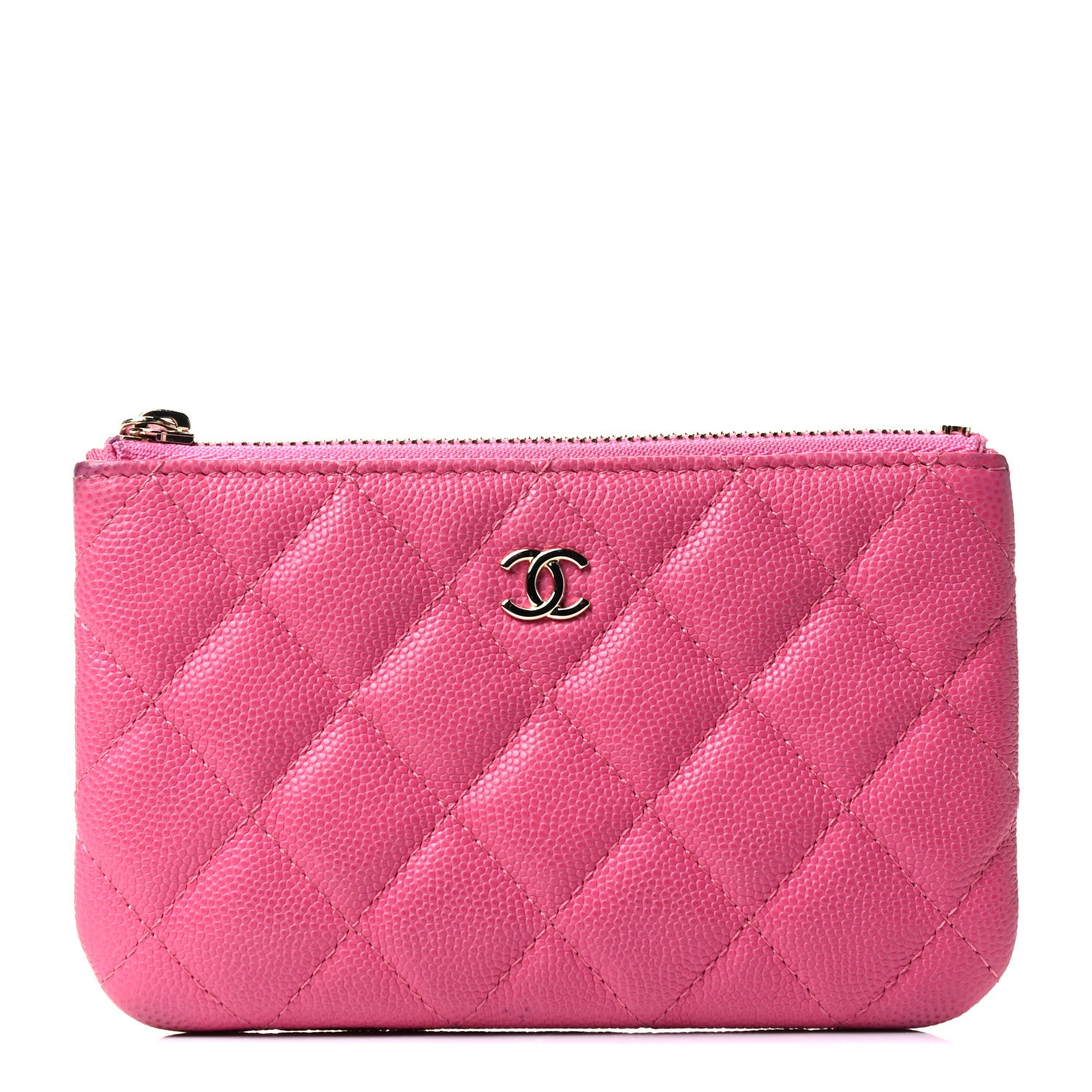 Chanel Caviar Quilted Small Cosmetic Case Pink 1 of 4