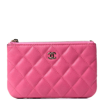 Chanel Caviar Quilted Small Cosmetic Case Pink 1 of 4