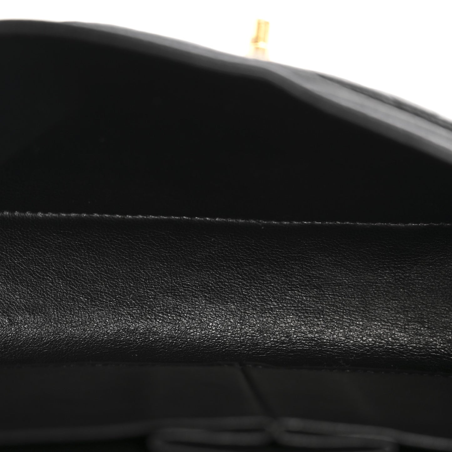 Caviar Quilted Small Double Flap Black