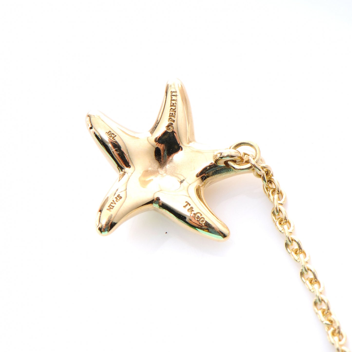 18K Yellow Gold Elsa Peretti Starfish Drop Earrings