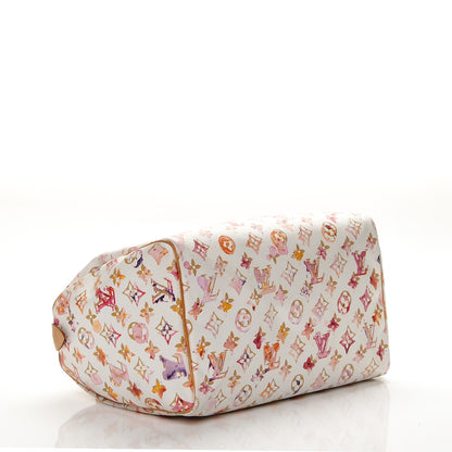 Louis Vuitton Watercolor Aquarelle Speedy 30 White 4 of 7