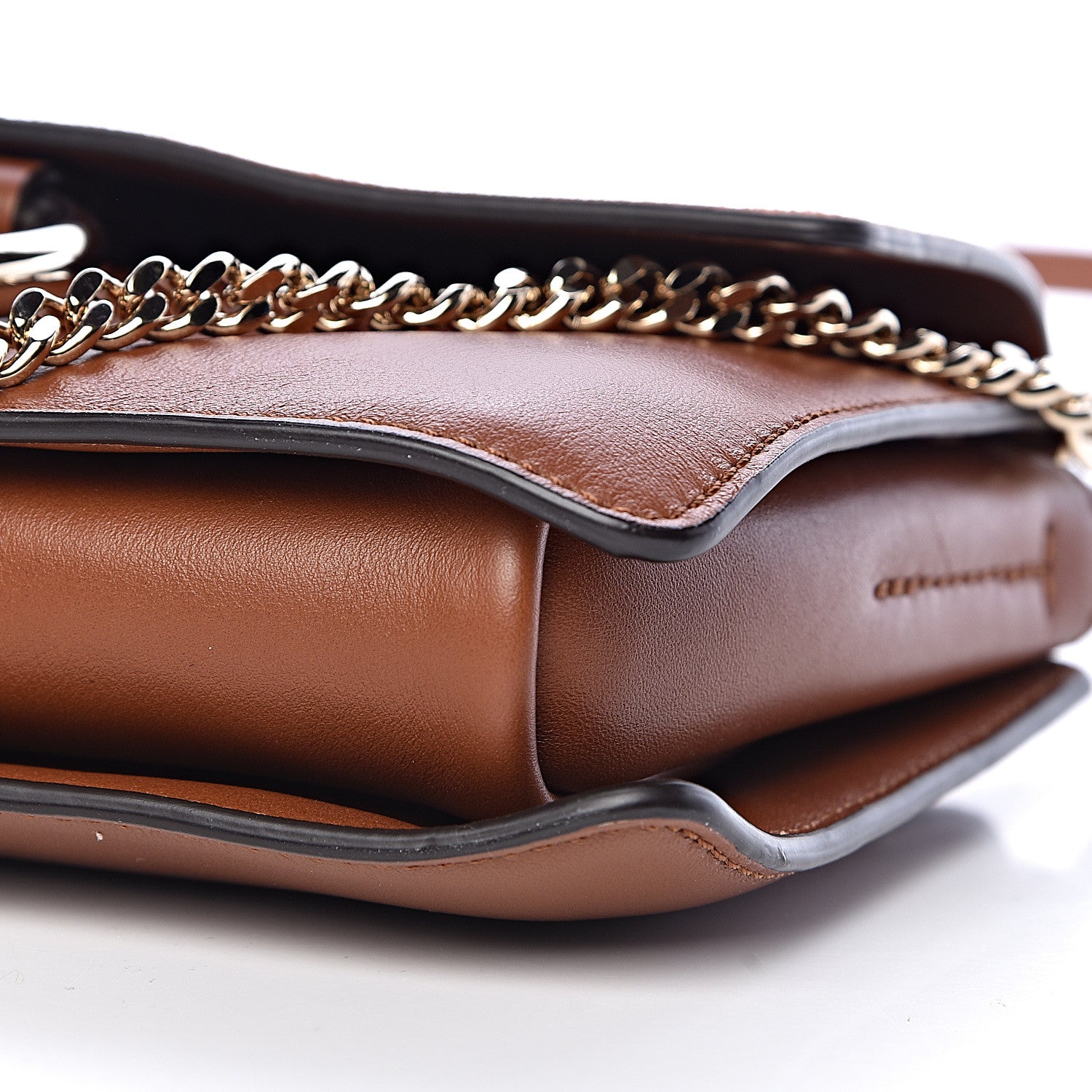 Chloe Suede Calfskin Small Faye Shoulder Bag Tobacco 9 of 10