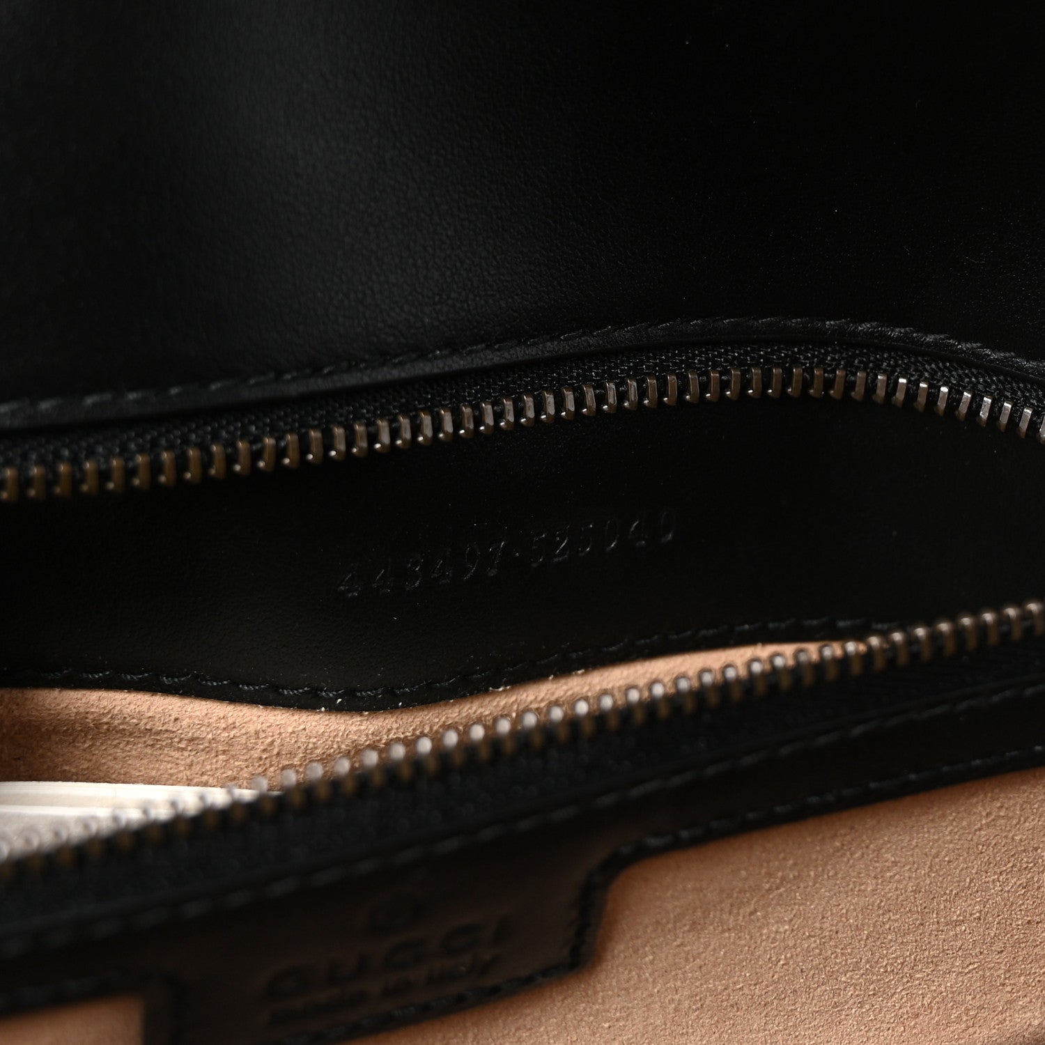Gucci Calfskin Matelasse Small GG Marmont Shoulder Bag Black 7 of 10