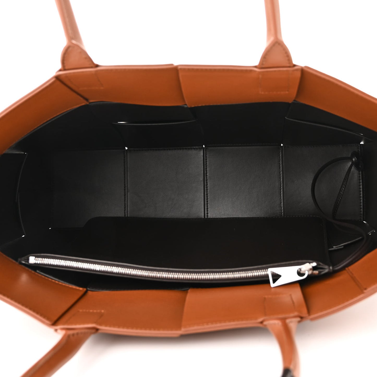 Nappa Maxi Intrecciato Medium Arco Tote Fondant Wood