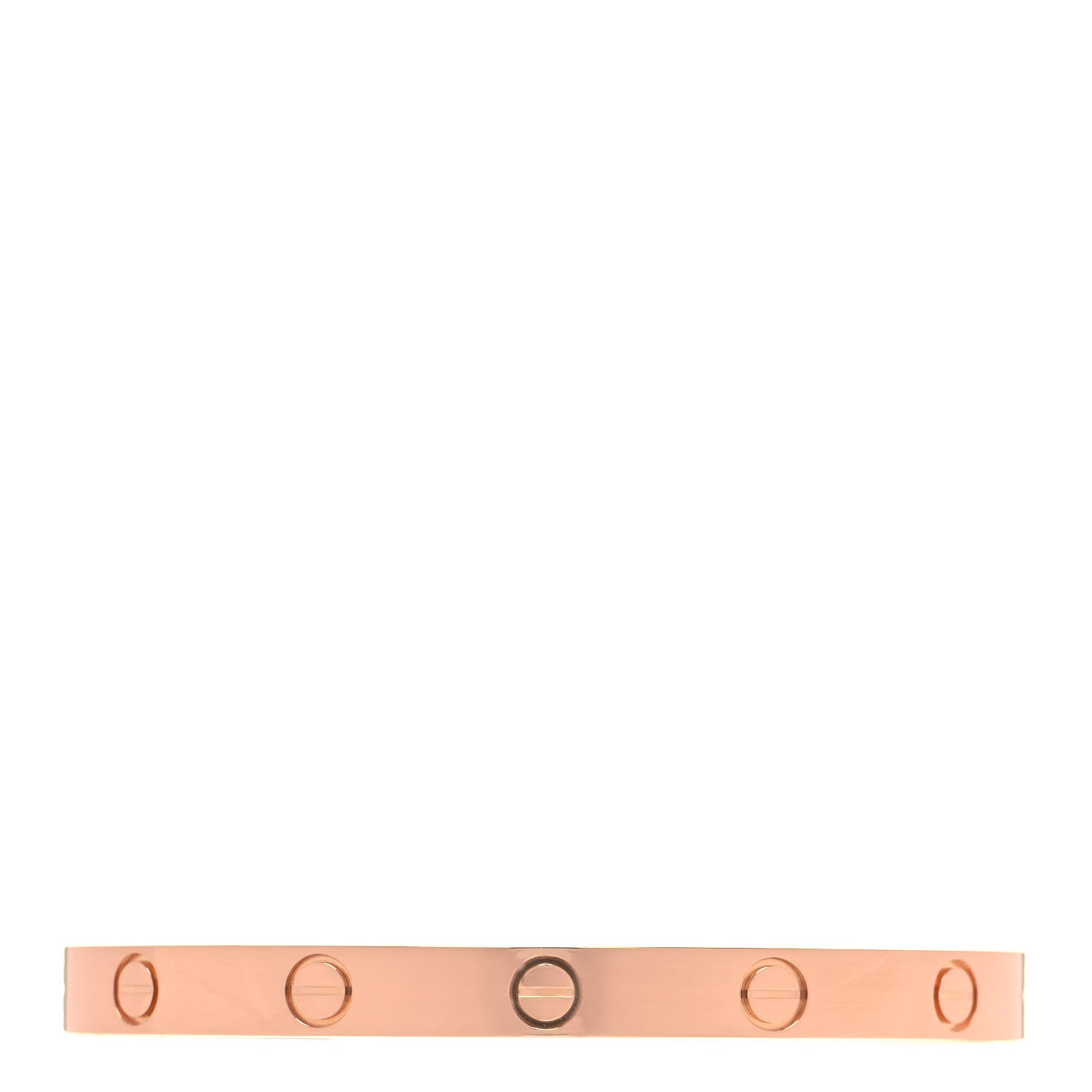 Cartier 18K Pink Gold LOVE Cuff Bracelet 17 1 of 5