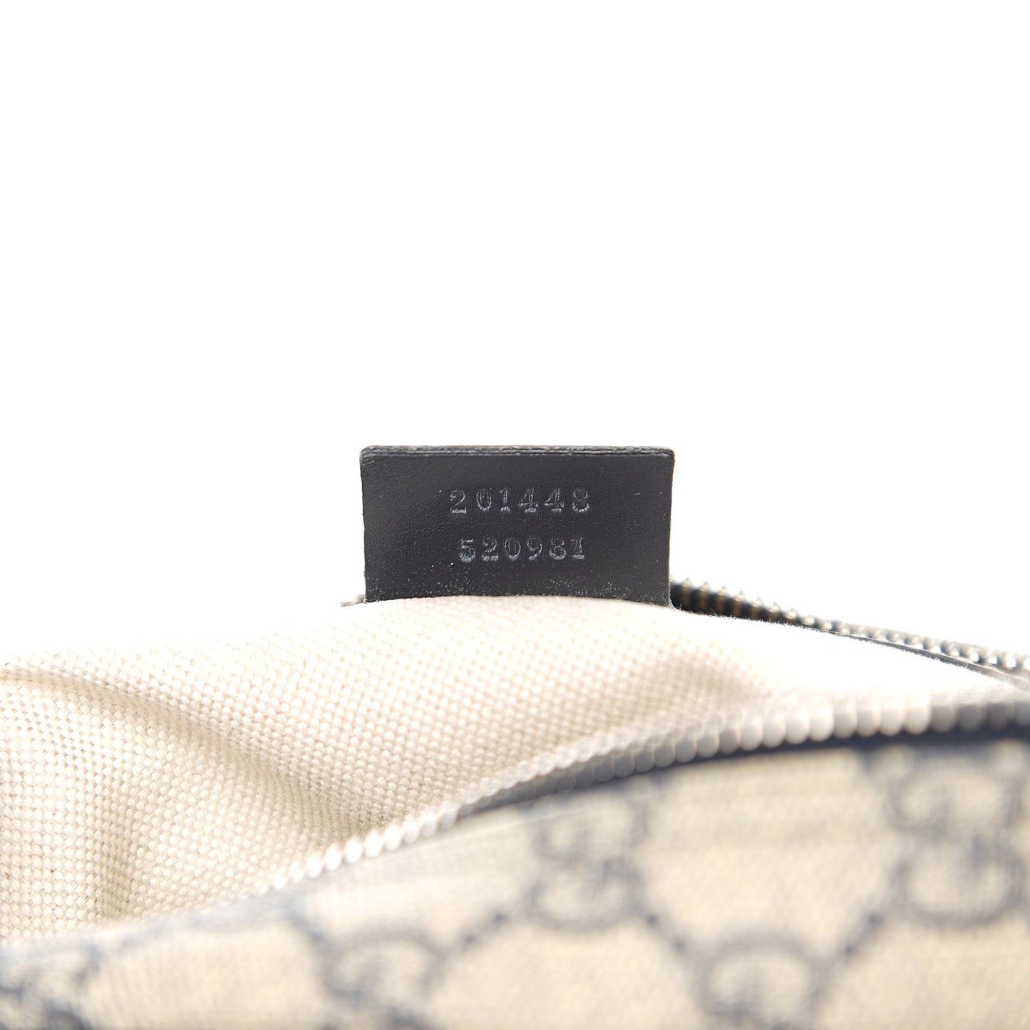 GG Plus Monogram Selleria Calfskin Medium Messenger Bag Beige Blue