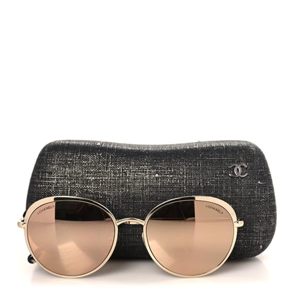 Chanel Round Mirror Sunglasses 4206 Gold 7 of 7