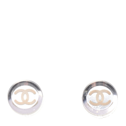 Chanel Resin CC Round Earrings 1 of 3