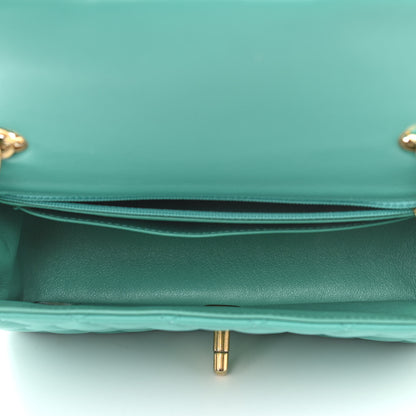 Chanel Lambskin Quilted Mini Rectangular Flap Green 5 of 12