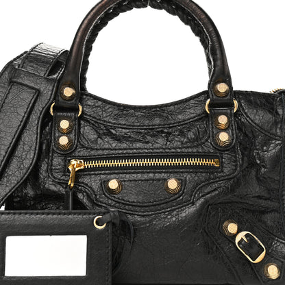 Balenciaga Agneau Giant 12 Gold Hardware Mini City Black 8 of 10