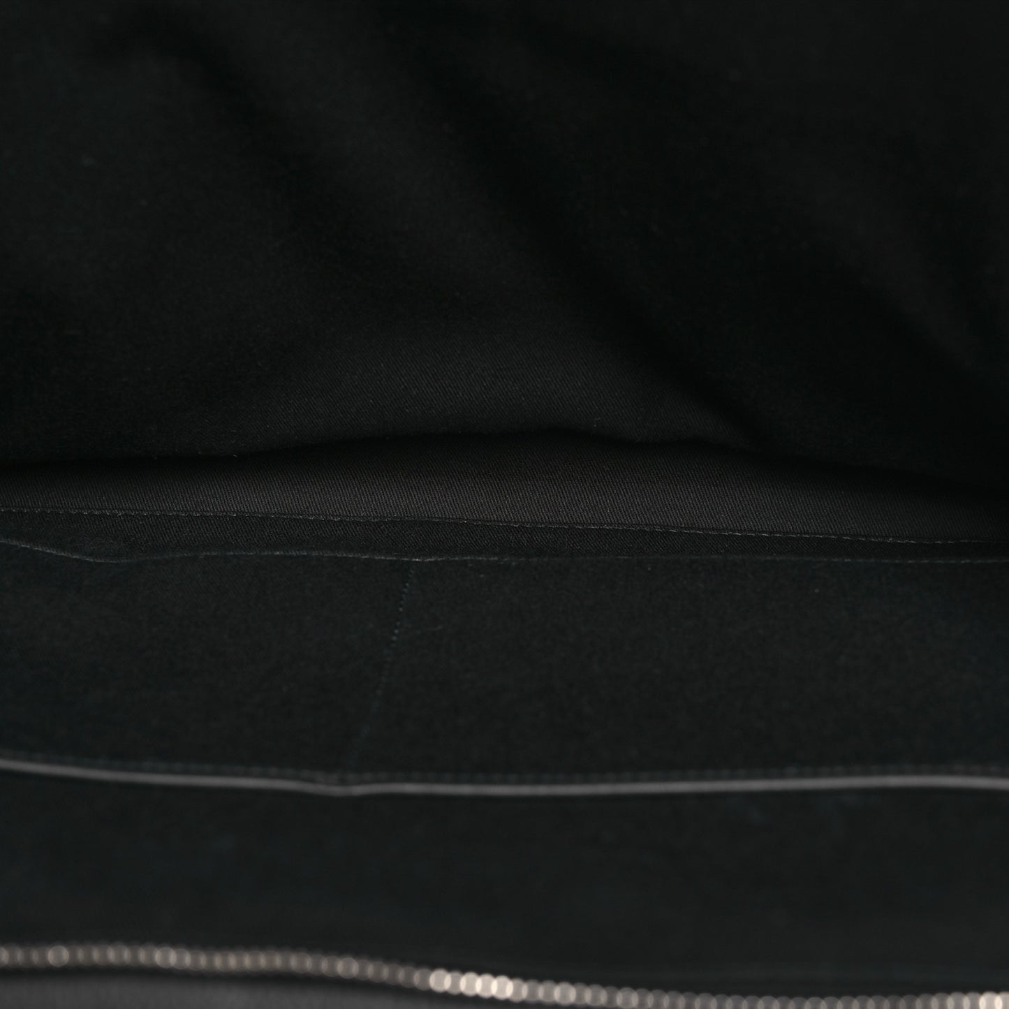 Calfskin Gancini Embossed Briefcase Black