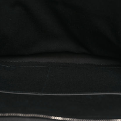 Salvatore Ferragamo Calfskin Gancini Embossed Briefcase Black 8 of 13