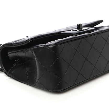 Chanel Lambskin Quilted Mini Rectangular Flap So Black 8 of 17