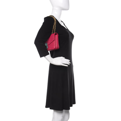 Celine Calfskin Quilted Medium C Bag Pink 3 of 10