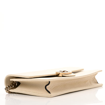 Gucci Dollar Calfskin Interlocking G Chain Wallet Ivoire 4 of 11