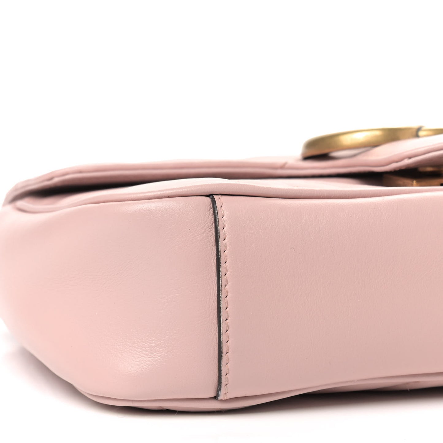 Calfskin Matelasse Mini GG Marmont Shoulder Bag Perfect Pink