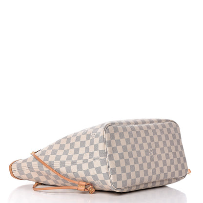 Louis Vuitton Damier Azur Neo Neverfull MM Rose Ballerine 4 of 15