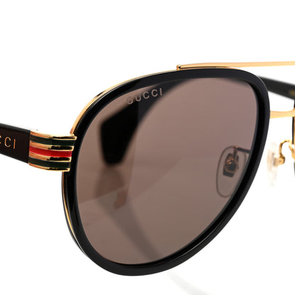 Gucci Acetate Aviator Sunglasses GG0447S Black 7 of 8