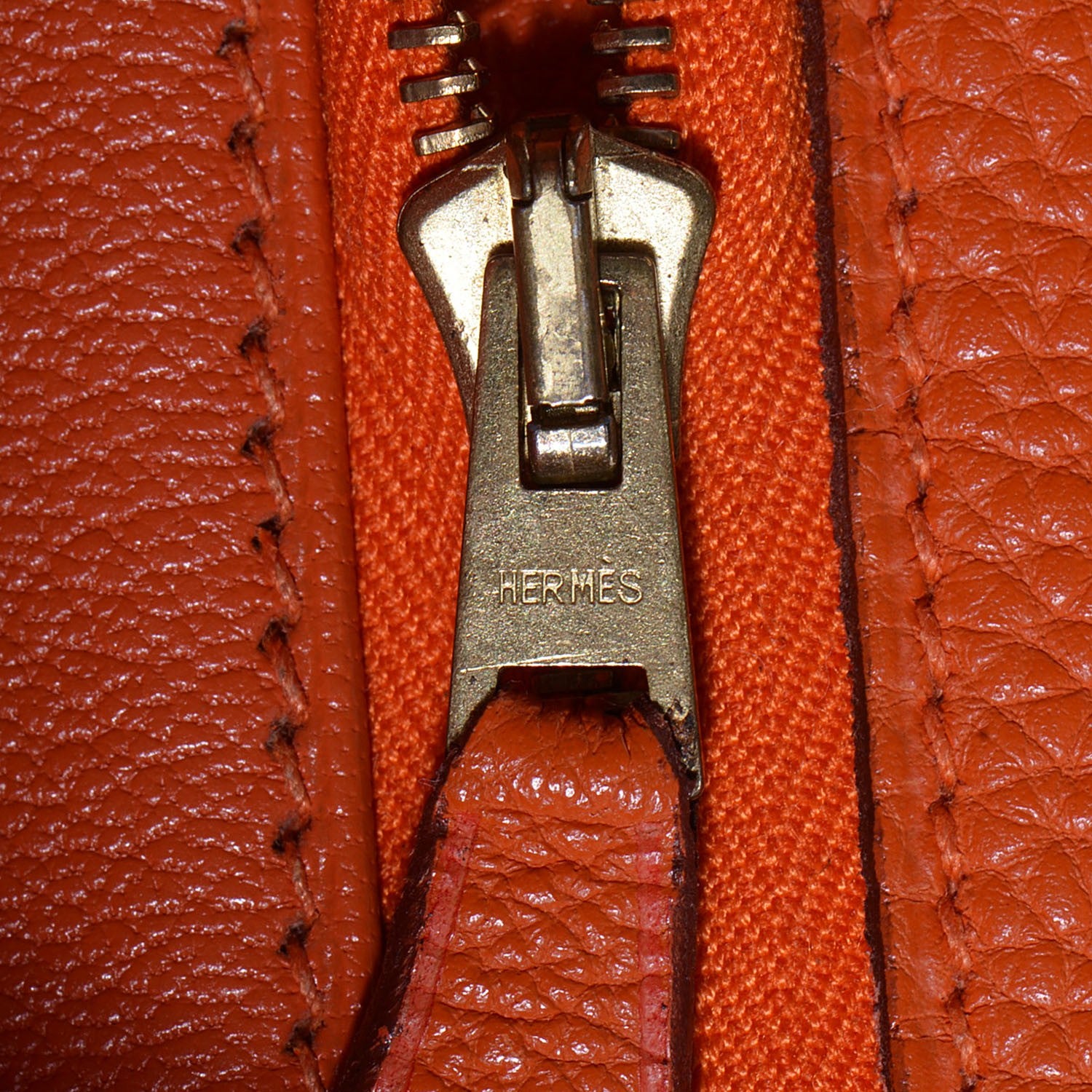 Hermes Taurillon Clemence Kelly Retourne 28 Orange 19 of 23