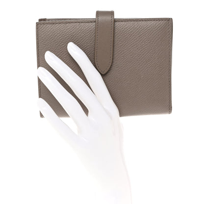 Celine Grained Calfskin Medium Multifunction Strap Wallet Pebble 2 of 14
