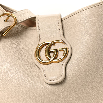 Gucci Goatskin Large Aphrodite Shoulder Bag Mystic White 8 of 10