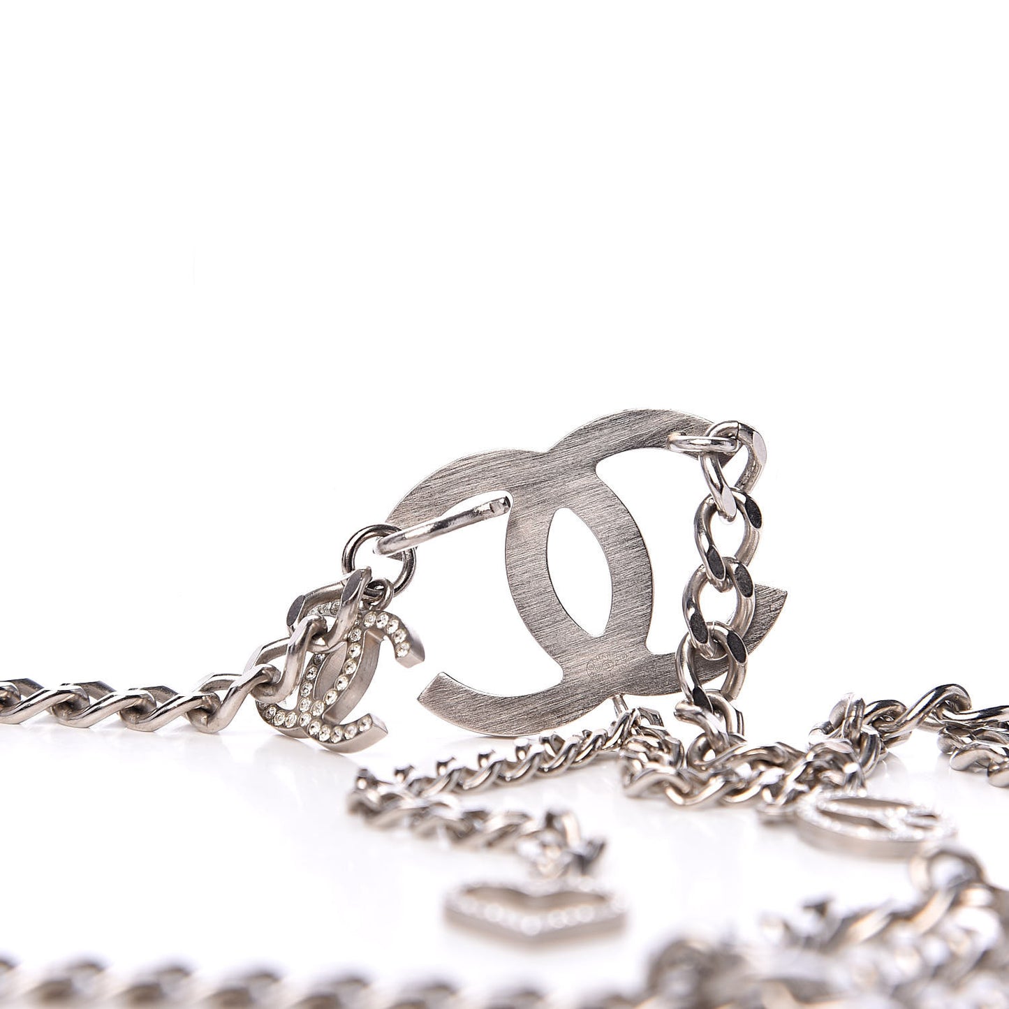Crystal CC Chain Belt 90 Silver