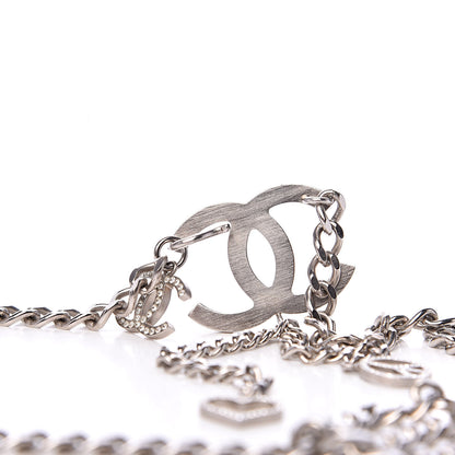 Chanel Crystal CC Chain Belt 90 Silver 4 of 4