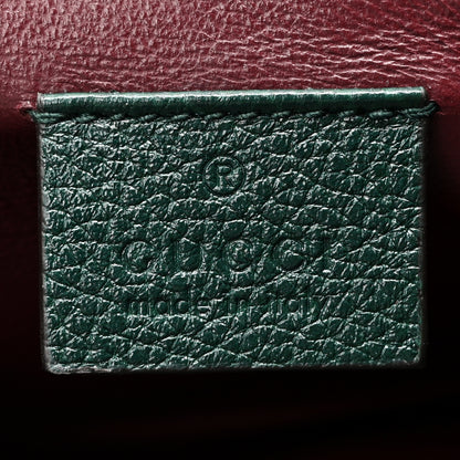 Gucci Grainy Calfskin Small Zumi Top Handle Bag Vintage Green 6 of 10