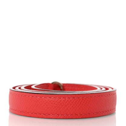 Hermes Epsom Kelly Shoulder Strap Rouge De Coeur 2 of 4