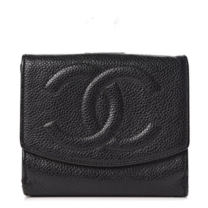 Chanel Caviar Timeless CC Compact Wallet Black 1 of 14