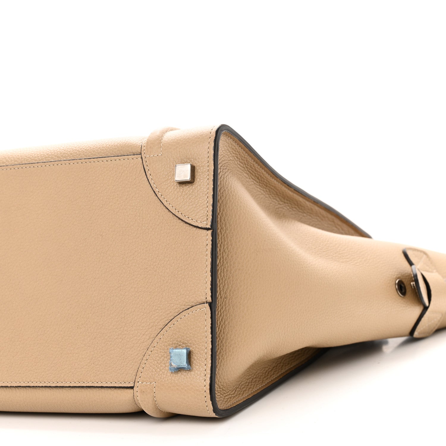 Celine Drummed Calfskin Mini Luggage Dune 10 of 11