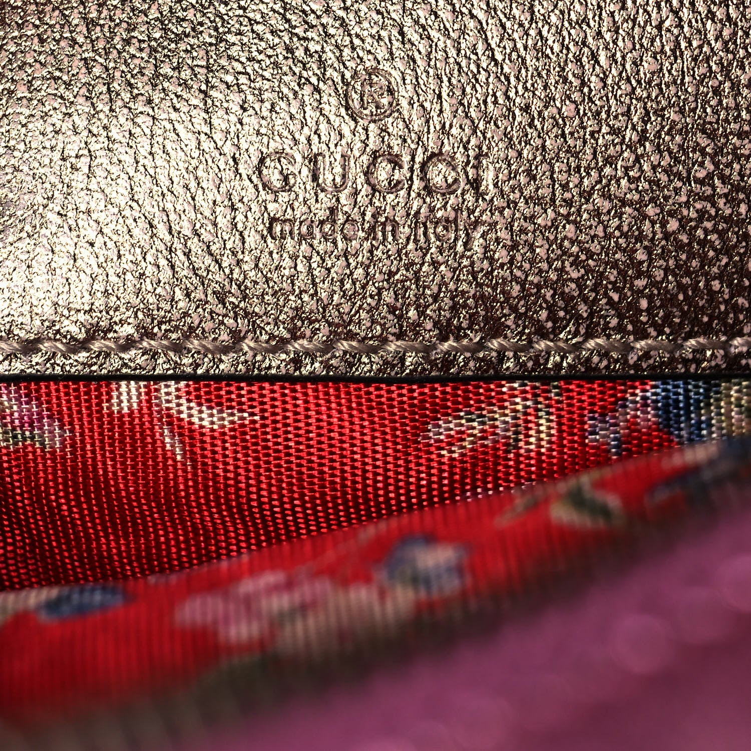 Gucci Laminated Nappa Trapuntata Mini Zumi Dome Shoulder Bag Rosa Lago Rame 6 of 14