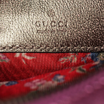 Gucci Laminated Nappa Trapuntata Mini Zumi Dome Shoulder Bag Rosa Lago Rame 6 of 14