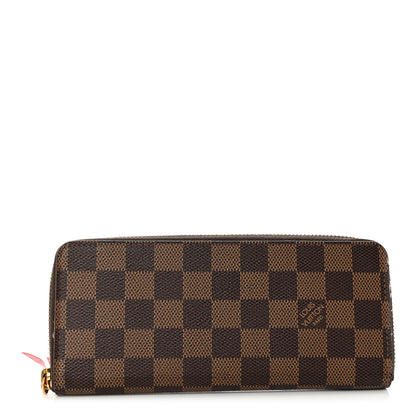 Louis Vuitton Damier Ebene Clemence Wallet Cherry 1 of 7