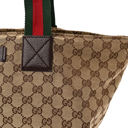 Gucci GG Monogram Large Web Handle Bucket Tote 16 of 16