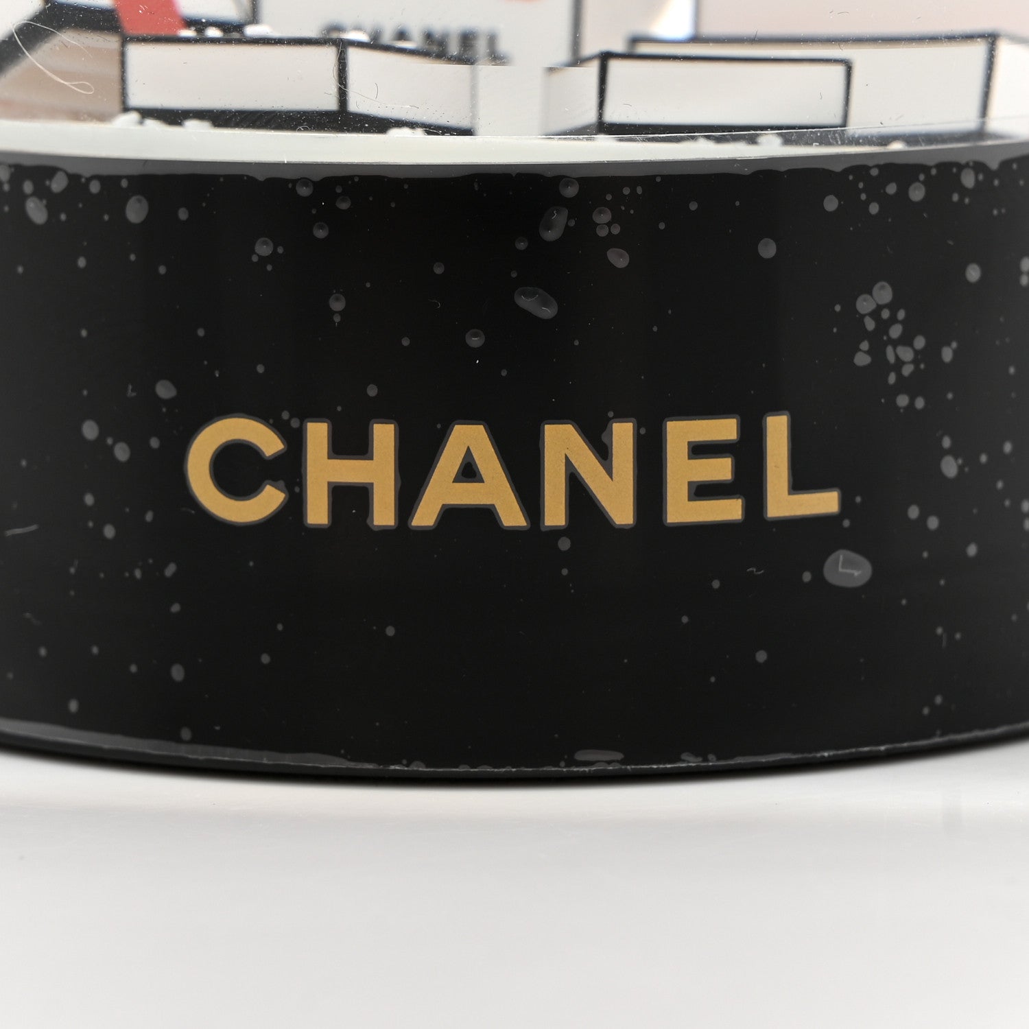 Chanel Glass CC Shopping Bag Snow Globe 6 of 8
