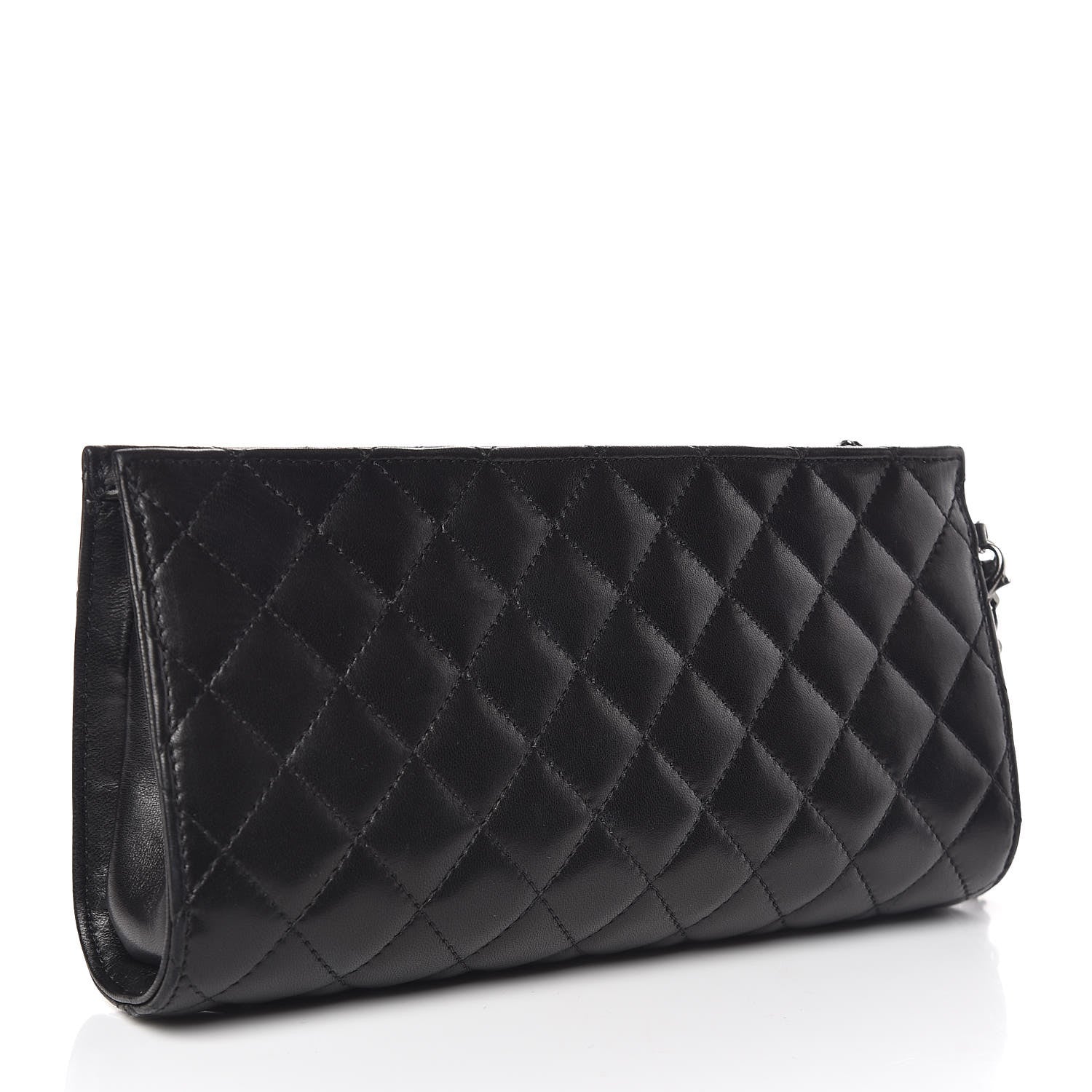 Chanel Lambskin Mineral Nights Pochette Wristlet Black 3 of 9