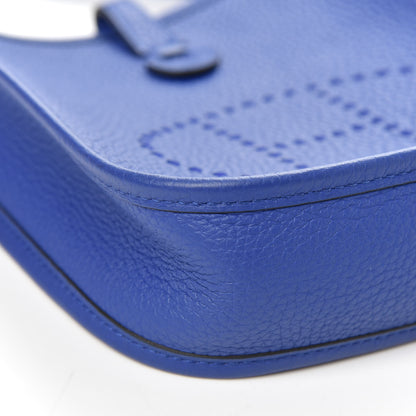 Hermes Taurillon Clemence Evelyne TPM Bleu Electrique 8 of 10